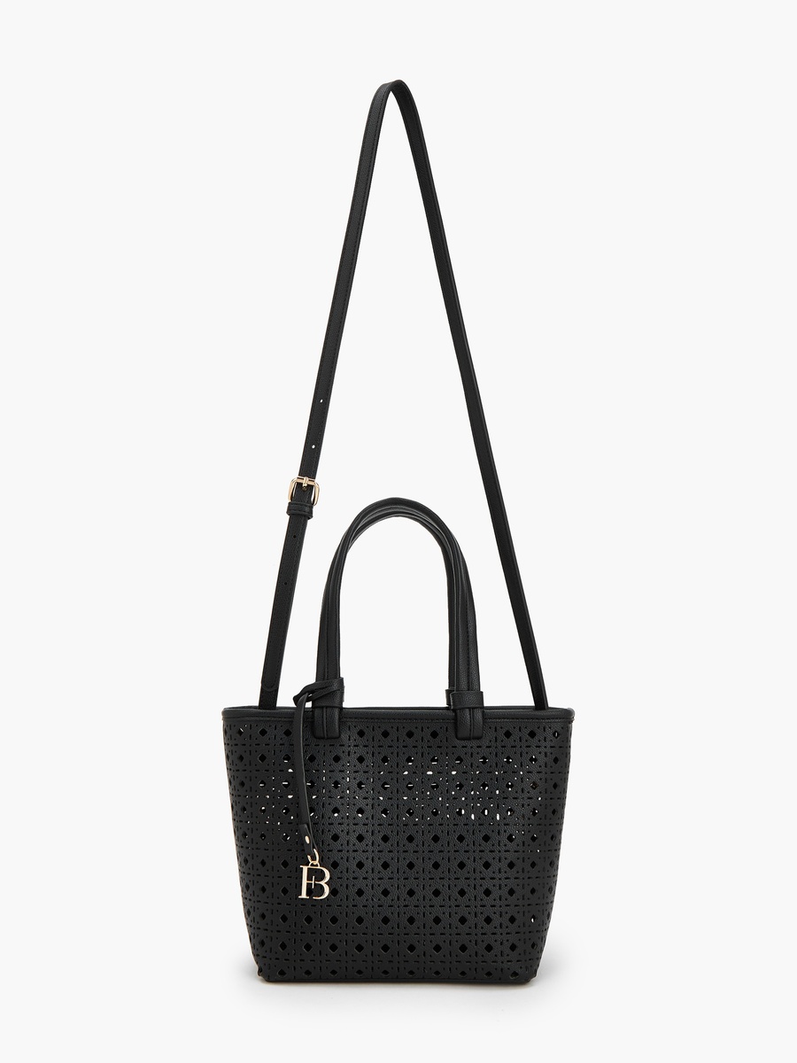 Laser Cut Tote Bag with Crossbody Bag