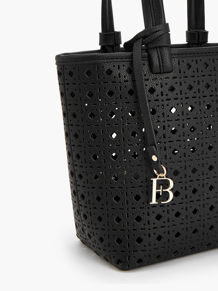 Laser Cut Tote Bag with Crossbody Bag