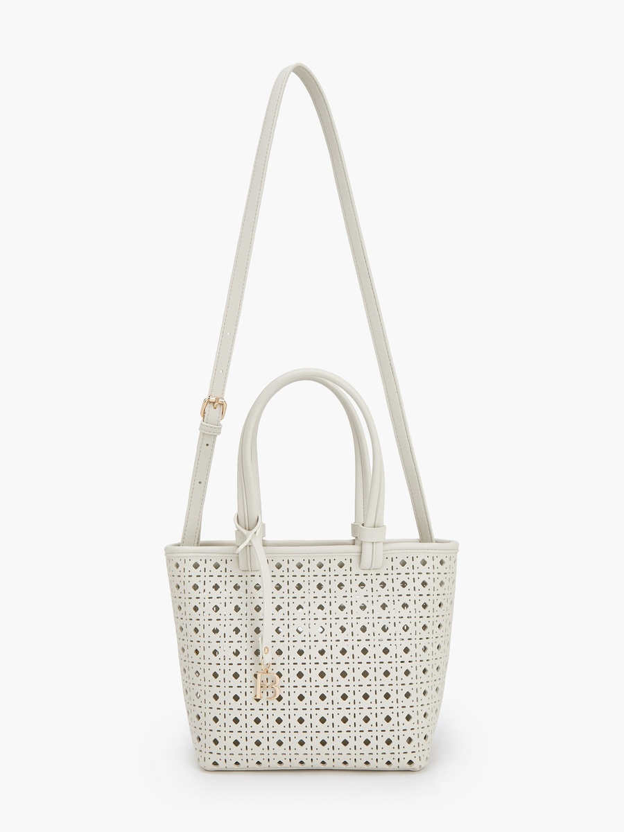 Laser Cut Tote Bag with Crossbody Bag
