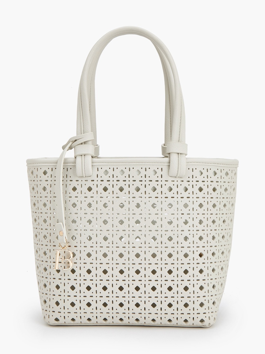 Laser Cut Tote Bag with Crossbody Bag