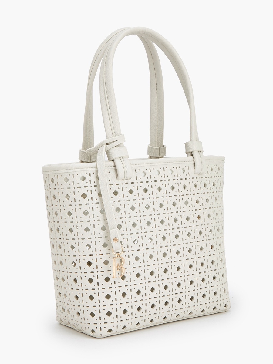 Laser Cut Tote Bag with Crossbody Bag