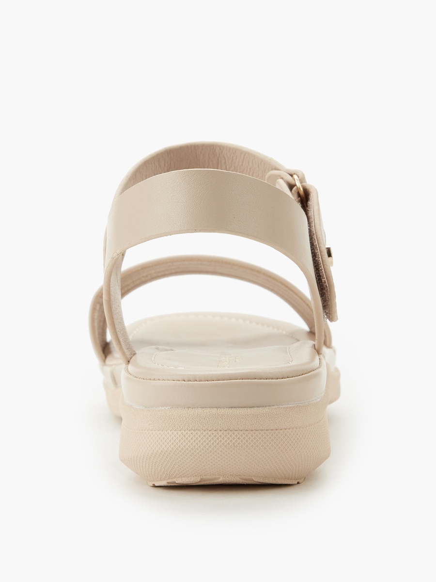 Women Textured Hook and Loop Sandals