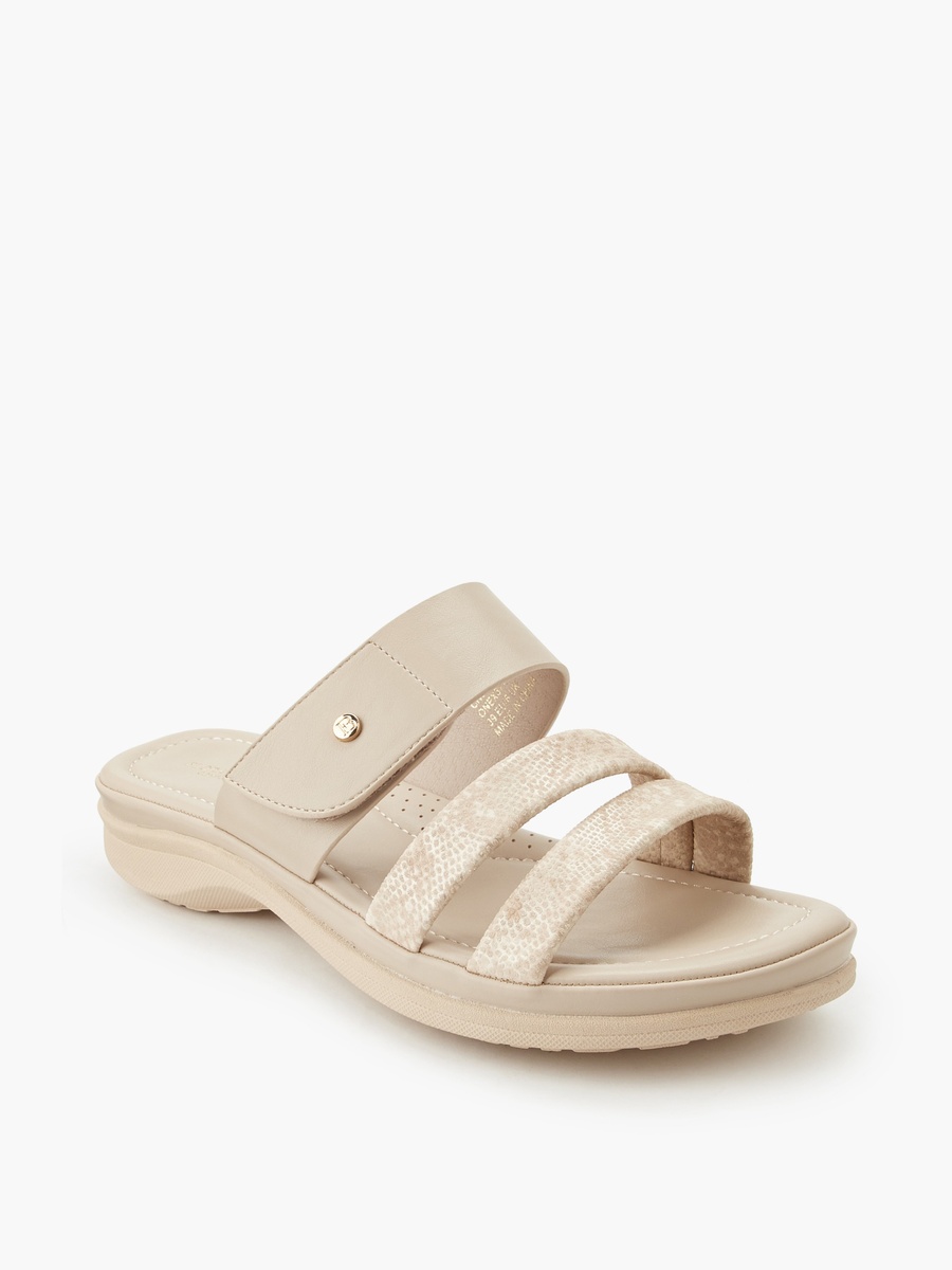 Women Textured Slip-On Sandals
