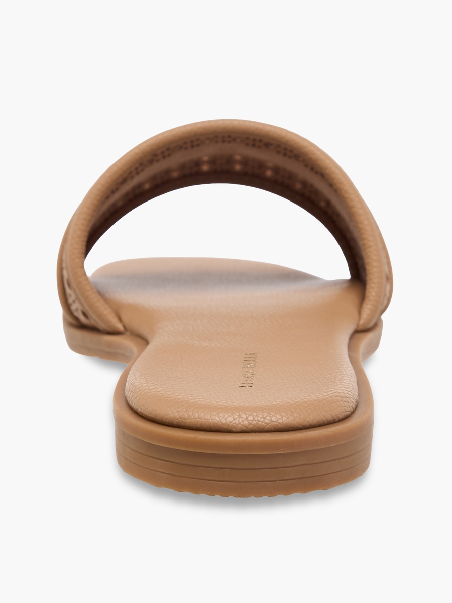 Women Laser Cut Slide Sandals