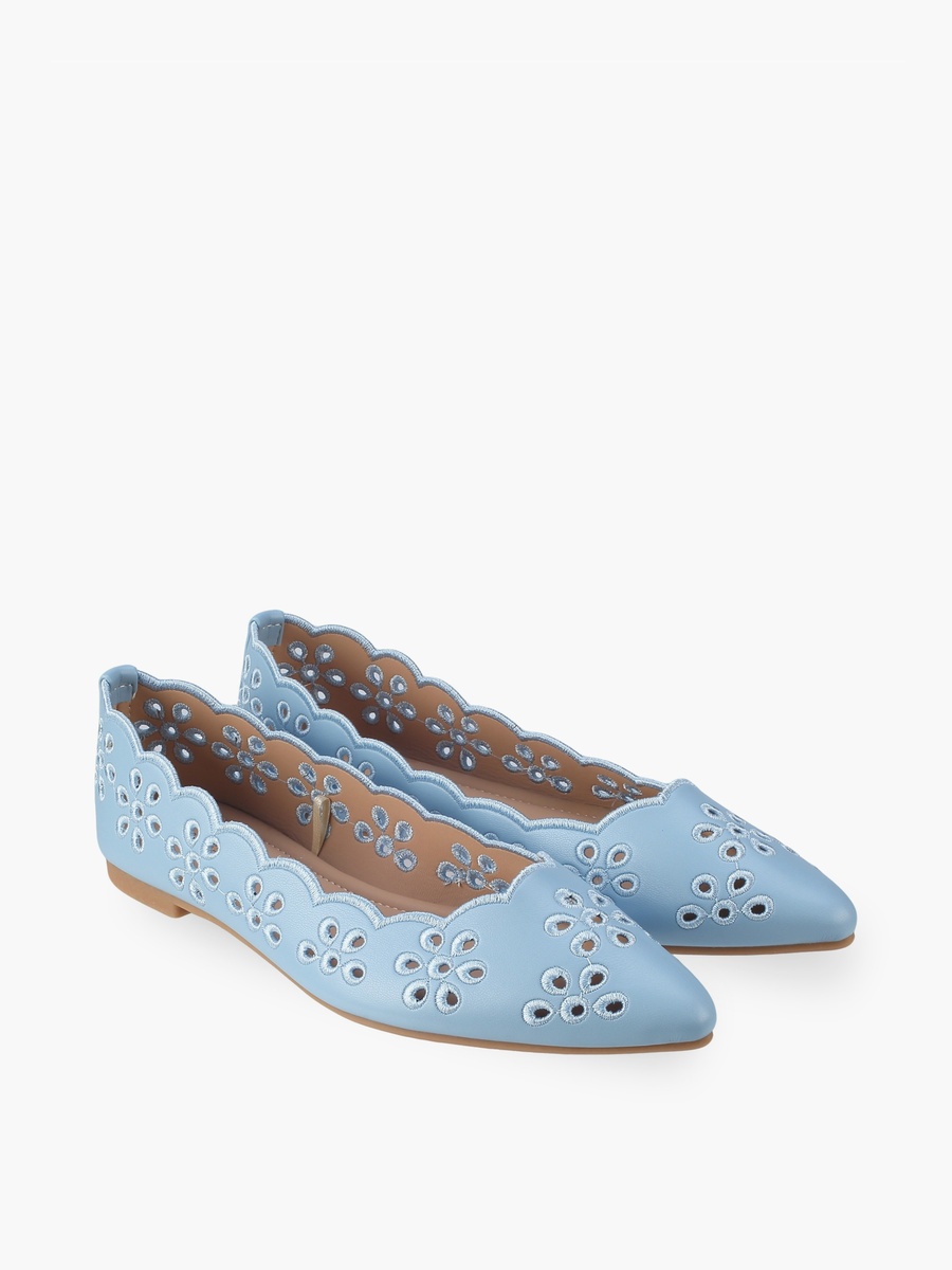 Women Laser Cut Ballerina Shoes