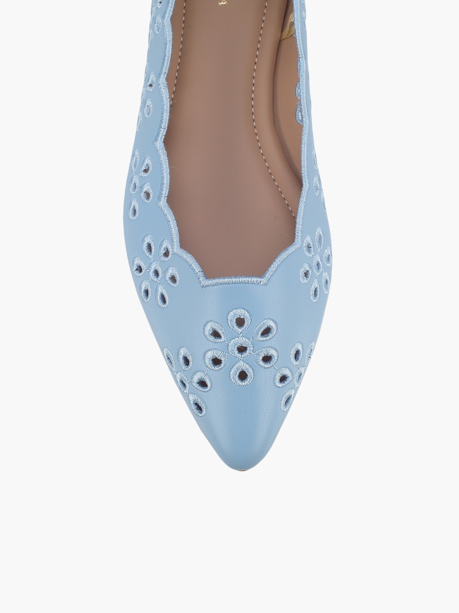 Women Laser Cut Ballerina Shoes