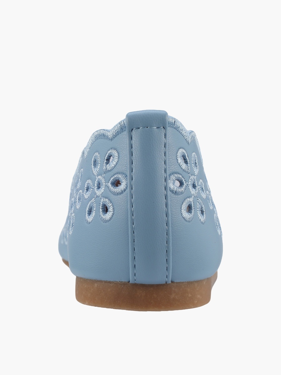 Women Laser Cut Ballerina Shoes