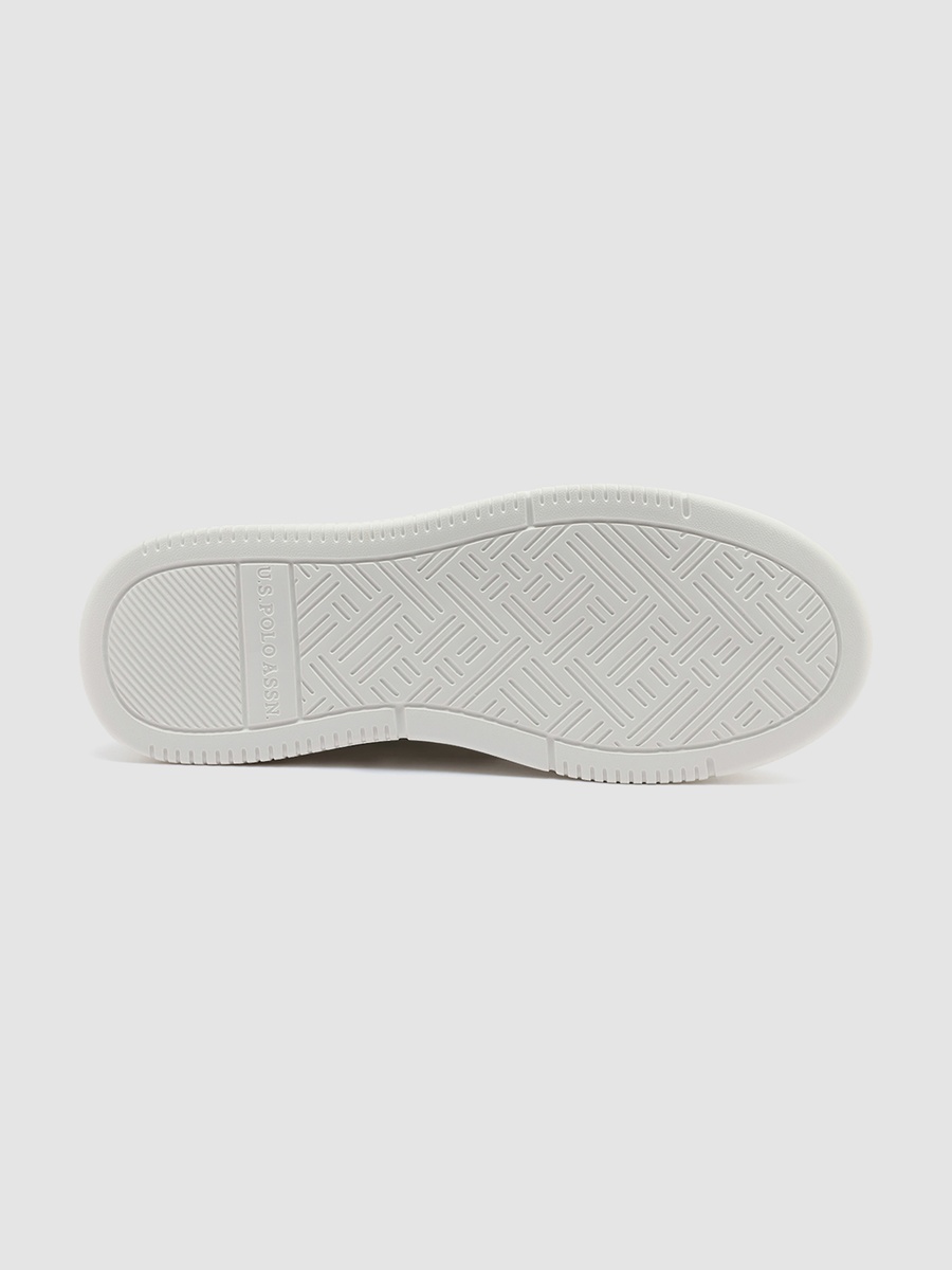 Men White Low-Top Sneakers