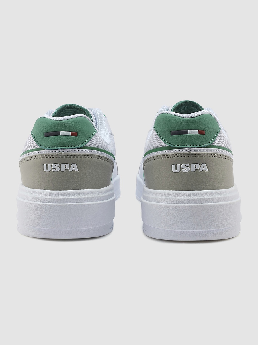 Men White Low-Top Casual Sneakers