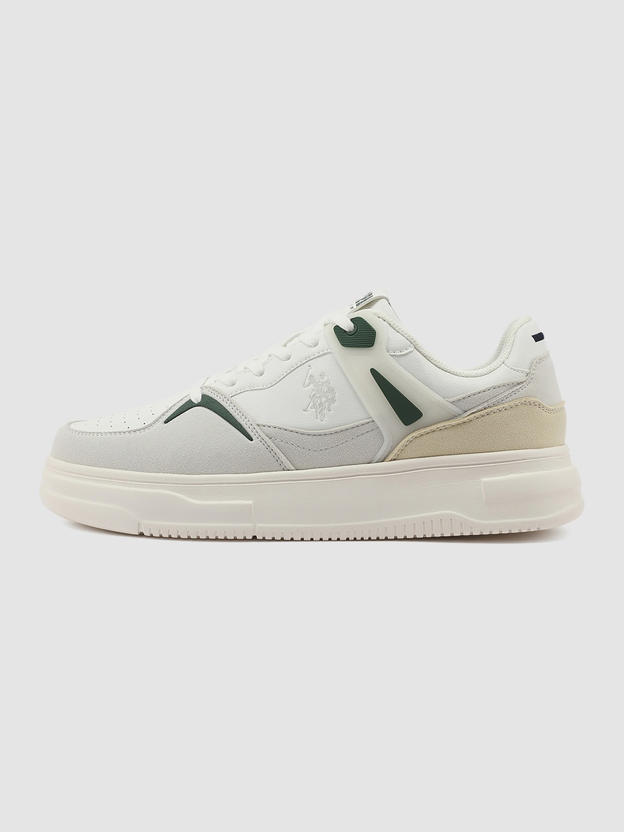 Men White Low-Top Canvas Sneakers