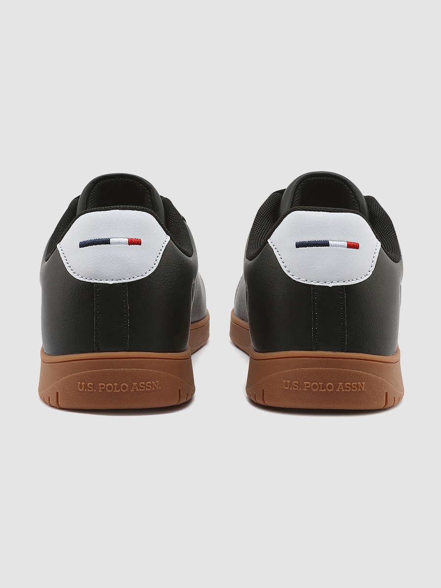 Men Black Low-Top Sneakers