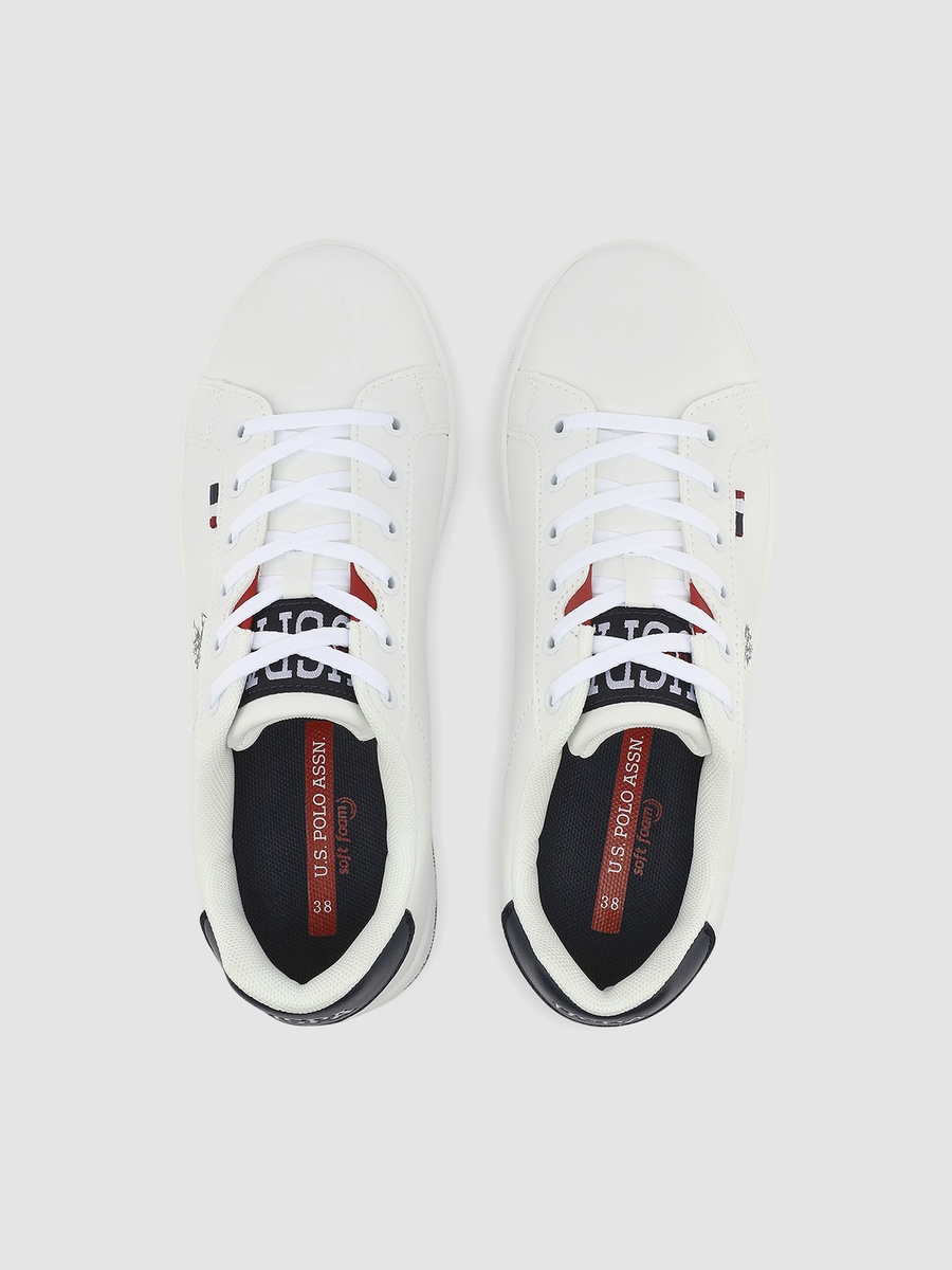 Women White Low-Top Lightweight Sneakers