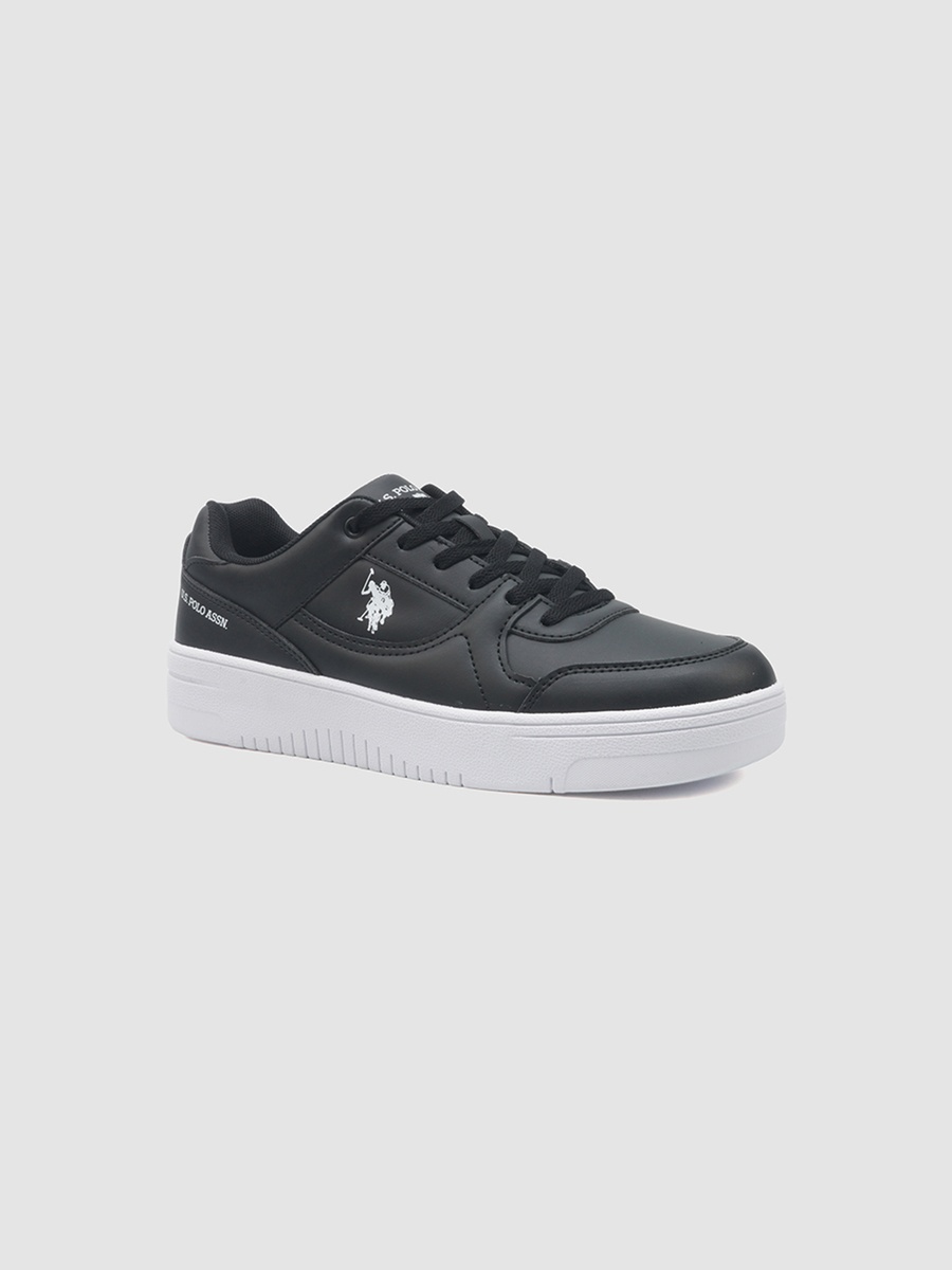 Women Black Low-Top Sneakers