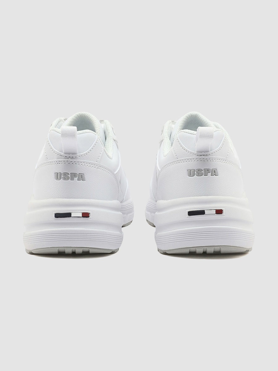 Women White Low-Top Chunky Sneakers