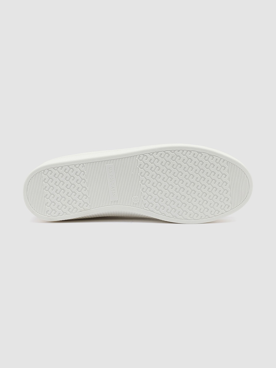 Women White Low-Top Classic Sneakers