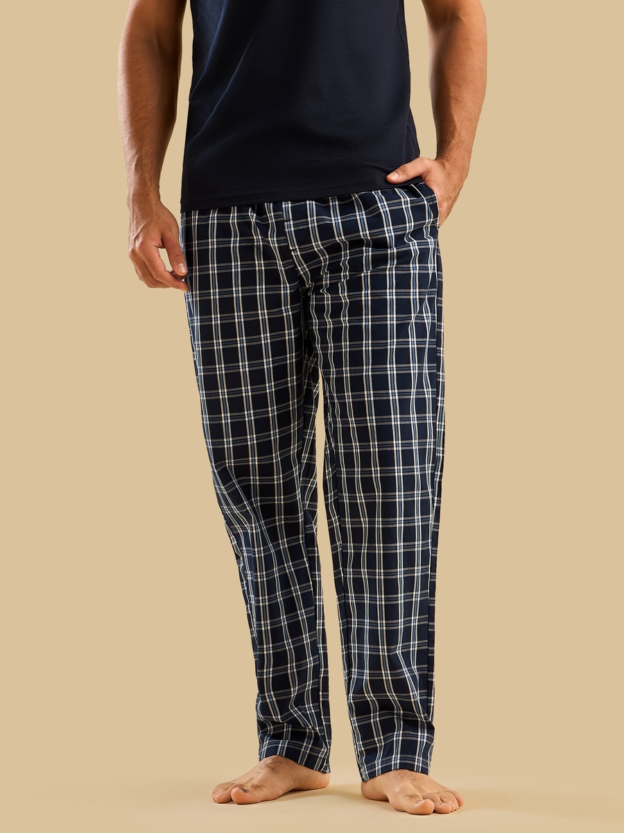 Checked Poplin Pyjama Pants