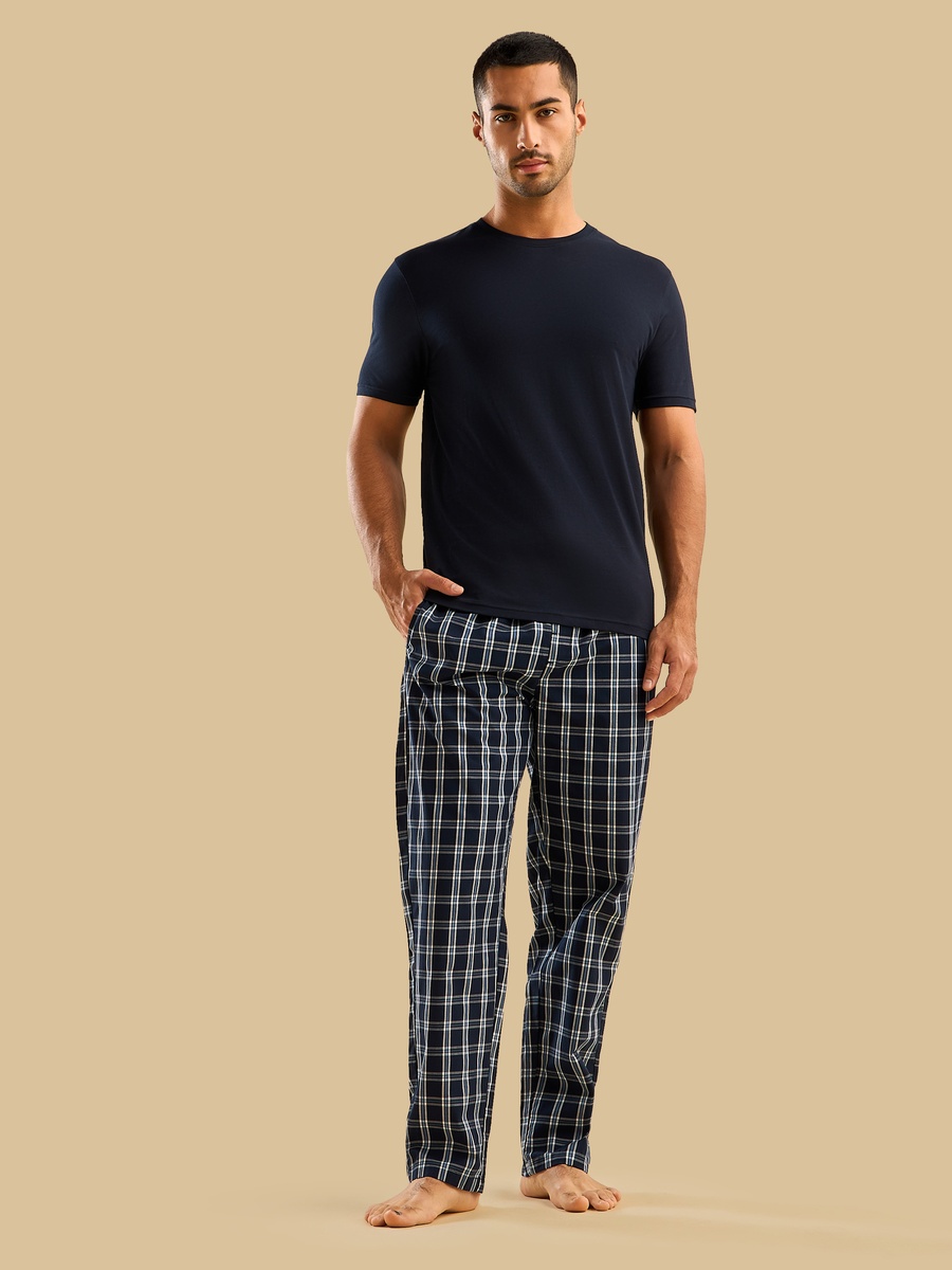 Checked Poplin Pyjama Pants