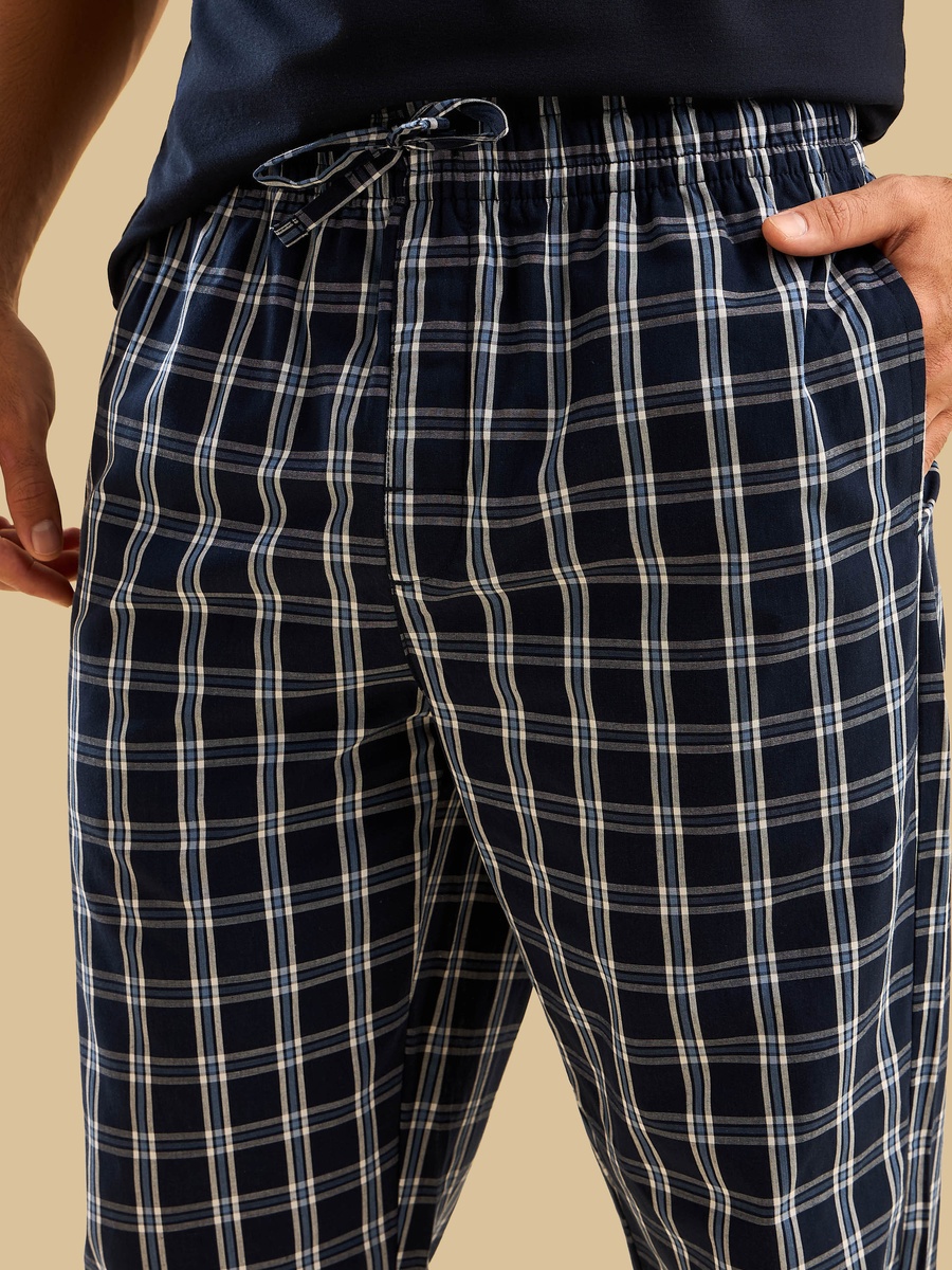 Checked Poplin Pyjama Pants