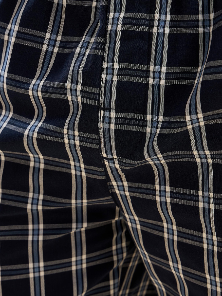 Checked Poplin Pyjama Pants