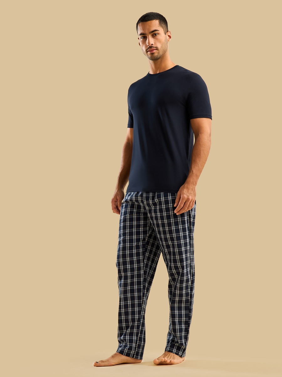 Checked Poplin Pyjama Pants