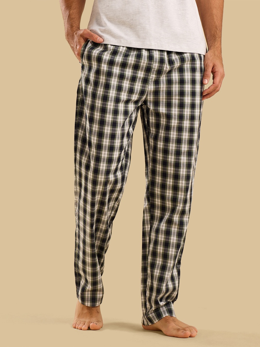 Checked Poplin Pyjama Pants