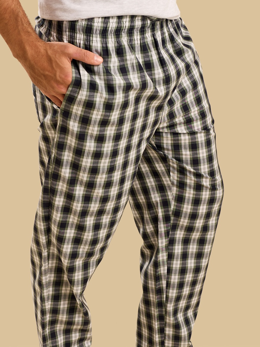 Checked Poplin Pyjama Pants