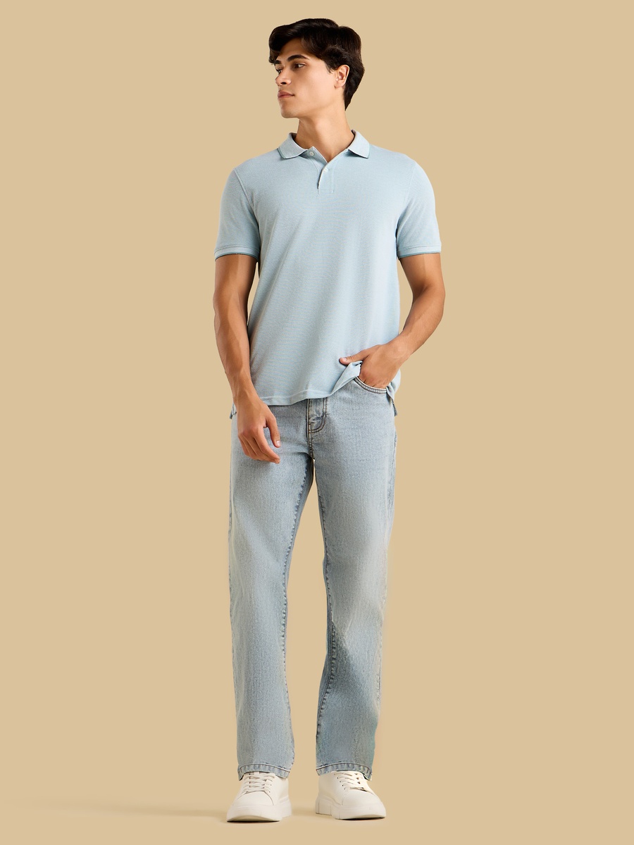 Textured Polo T-Shirt