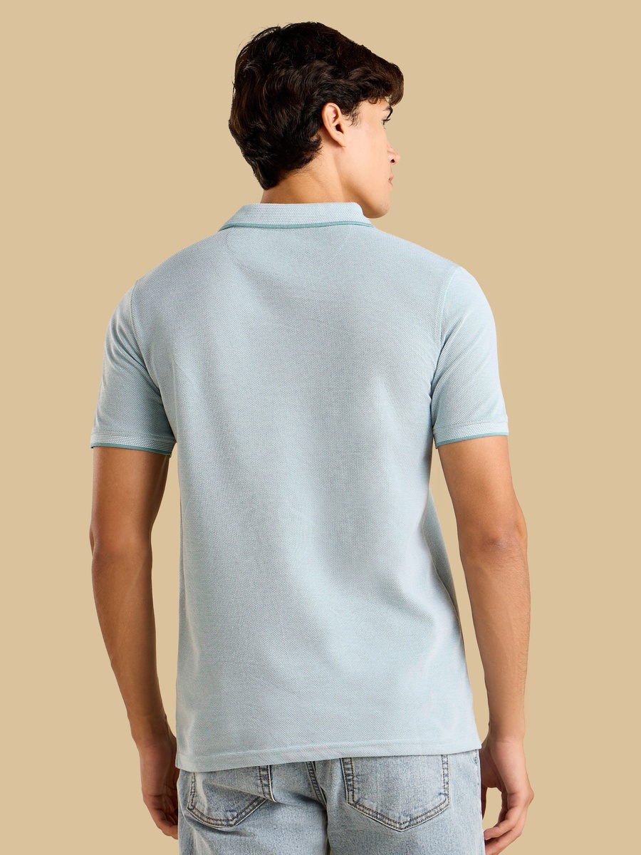 Textured Polo T-Shirt
