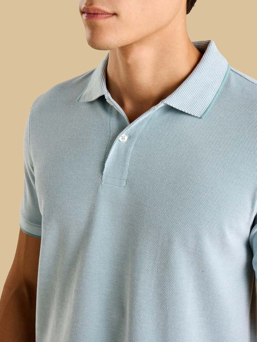 Textured Polo T-Shirt