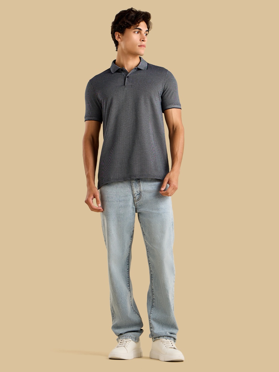 Textured Polo T-Shirt