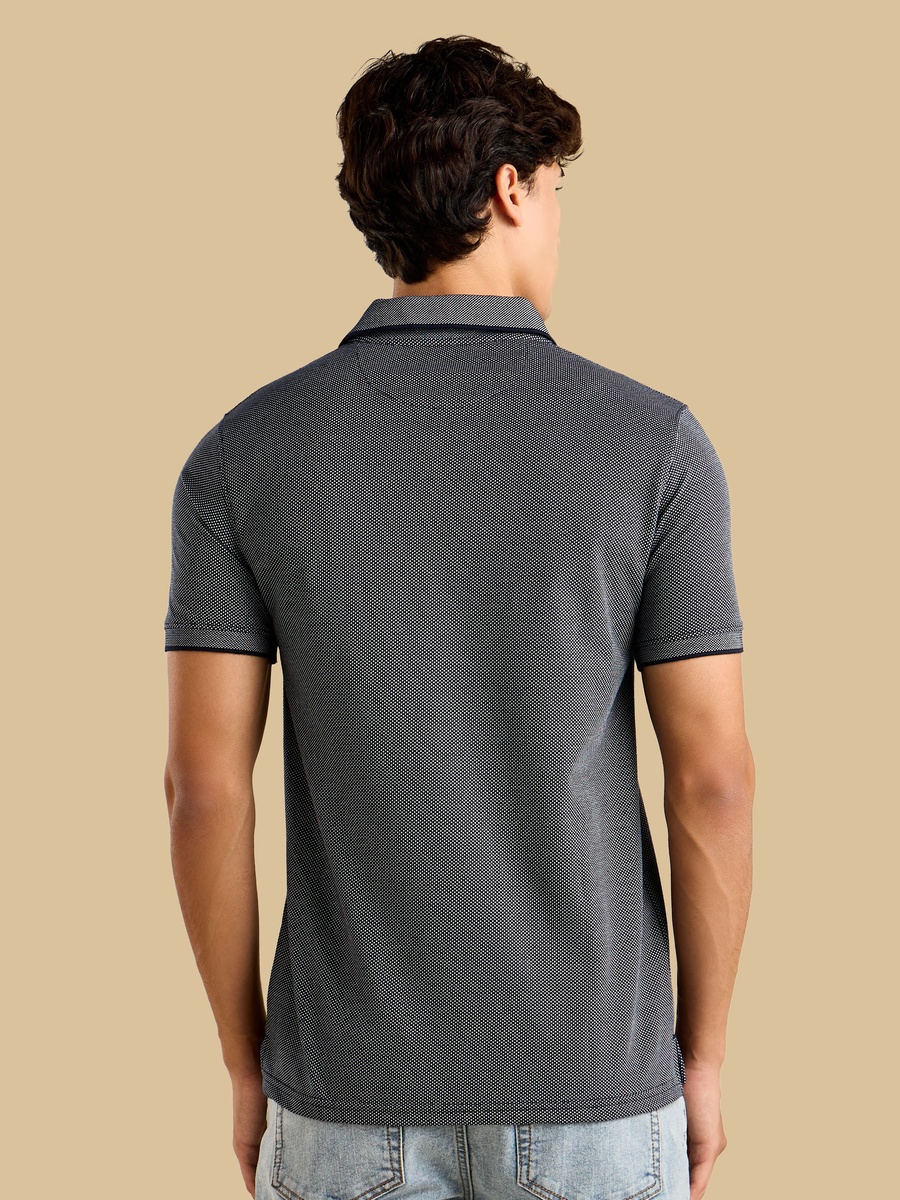 Textured Polo T-Shirt