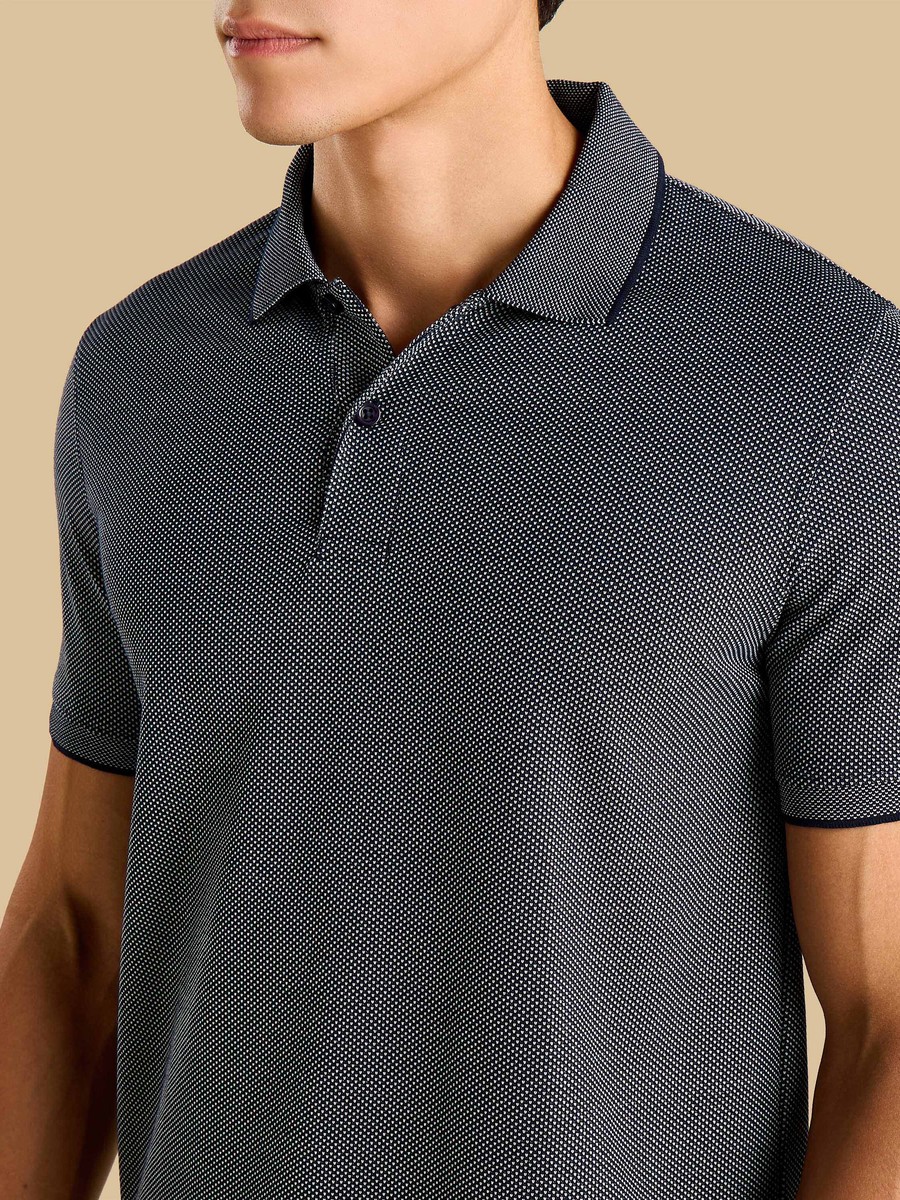 Textured Polo T-Shirt