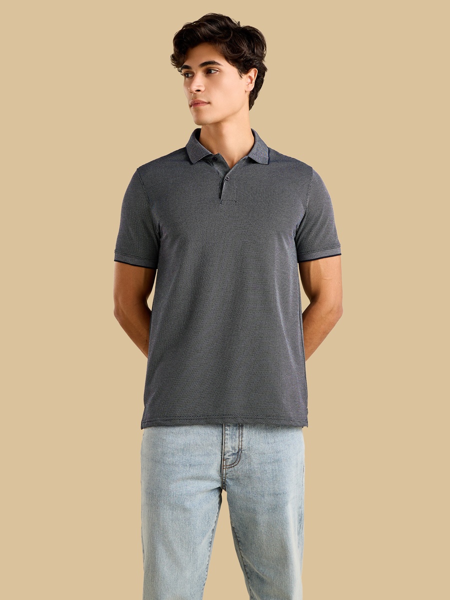 Textured Polo T-Shirt