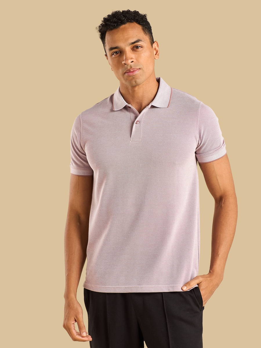 Textured Polo T-Shirt