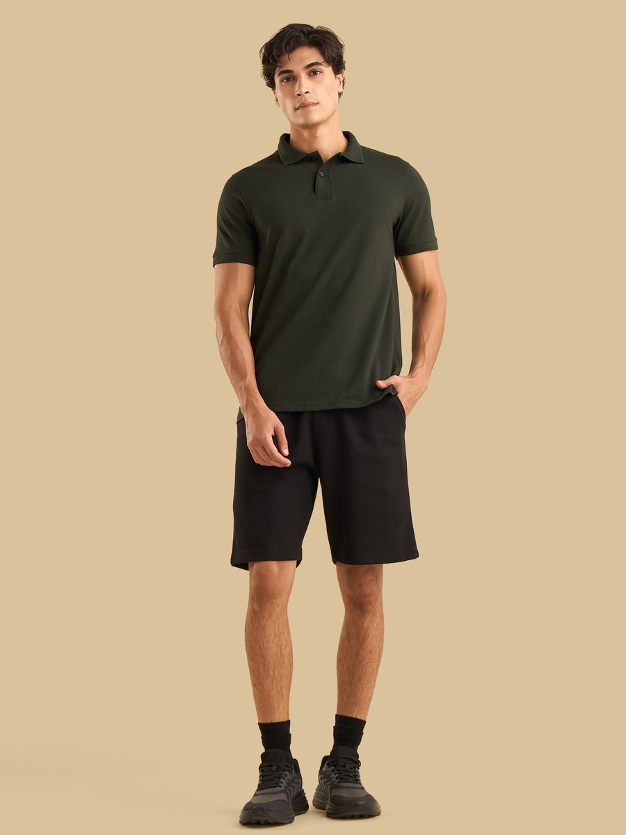 Popcorn Textured Polo T-Shirt