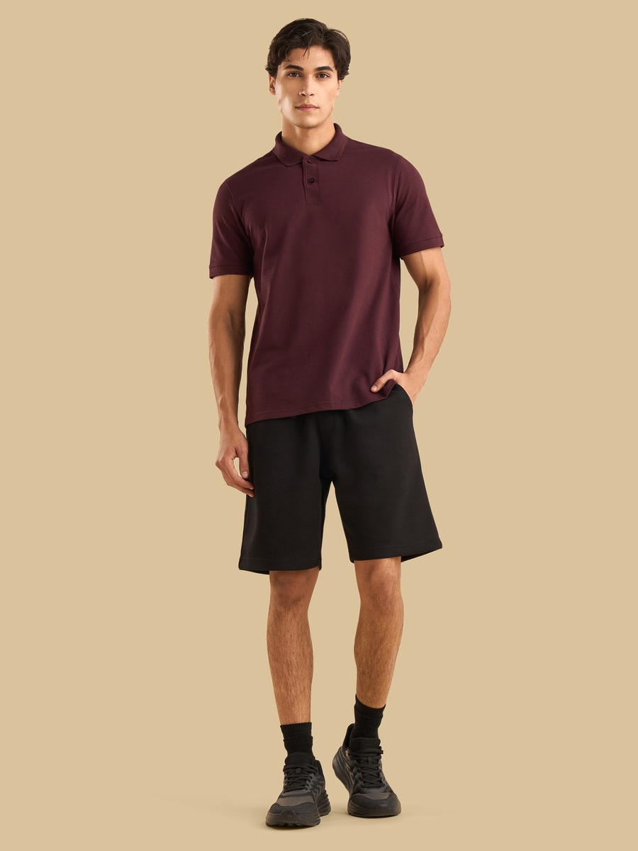 Popcorn Textured Polo T-Shirt
