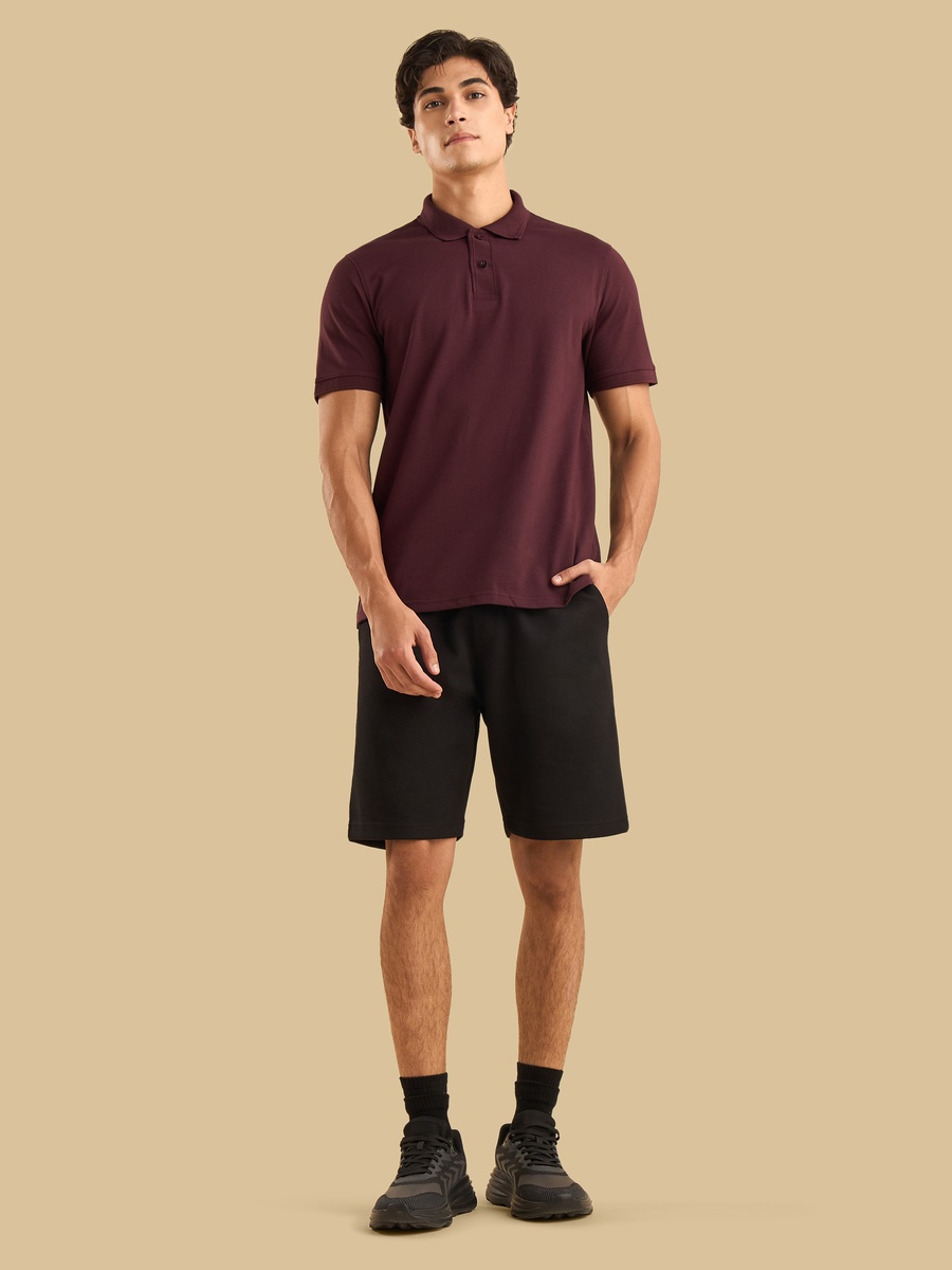 Popcorn Textured Polo T-Shirt