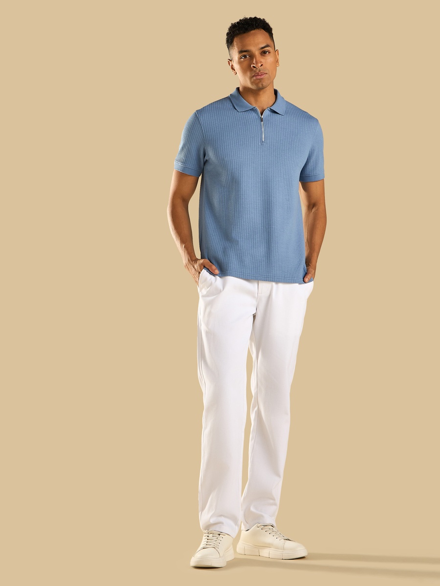 Textured Polo T-Shirt