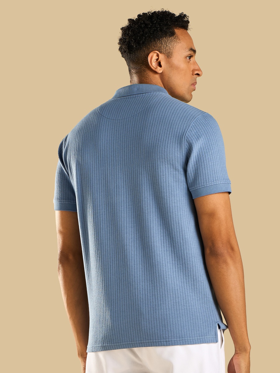 Textured Polo T-Shirt