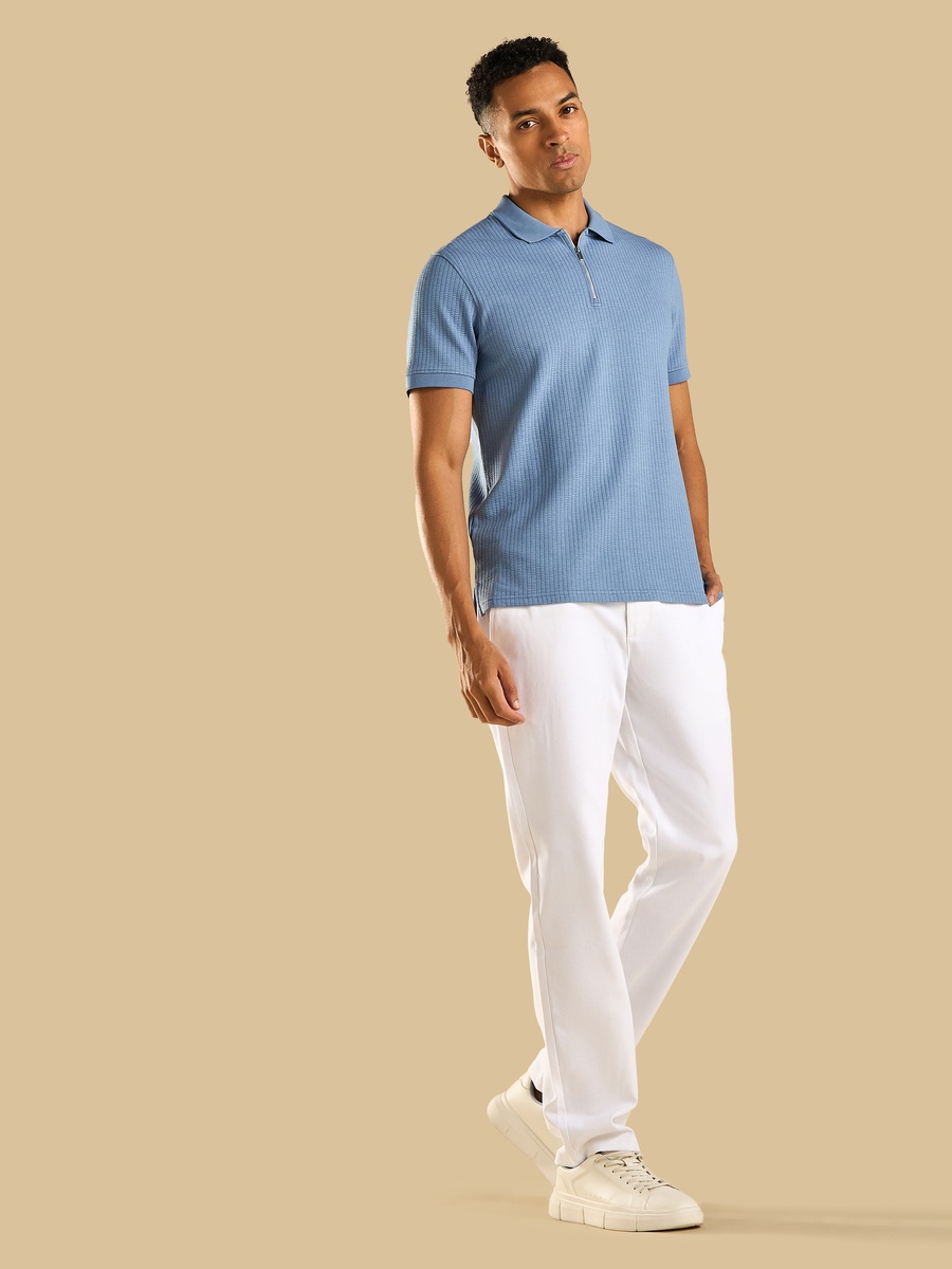Textured Polo T-Shirt