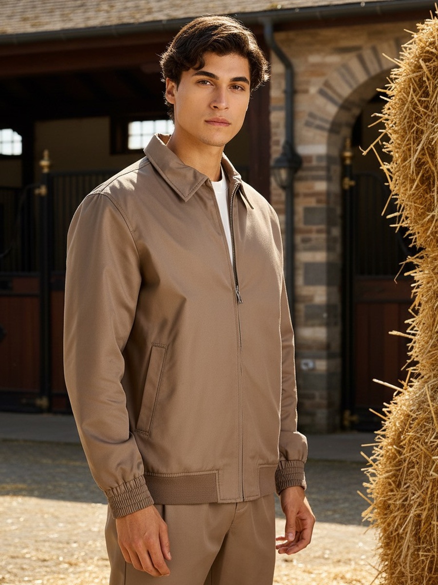 Twill Jacket with Hem Detail
