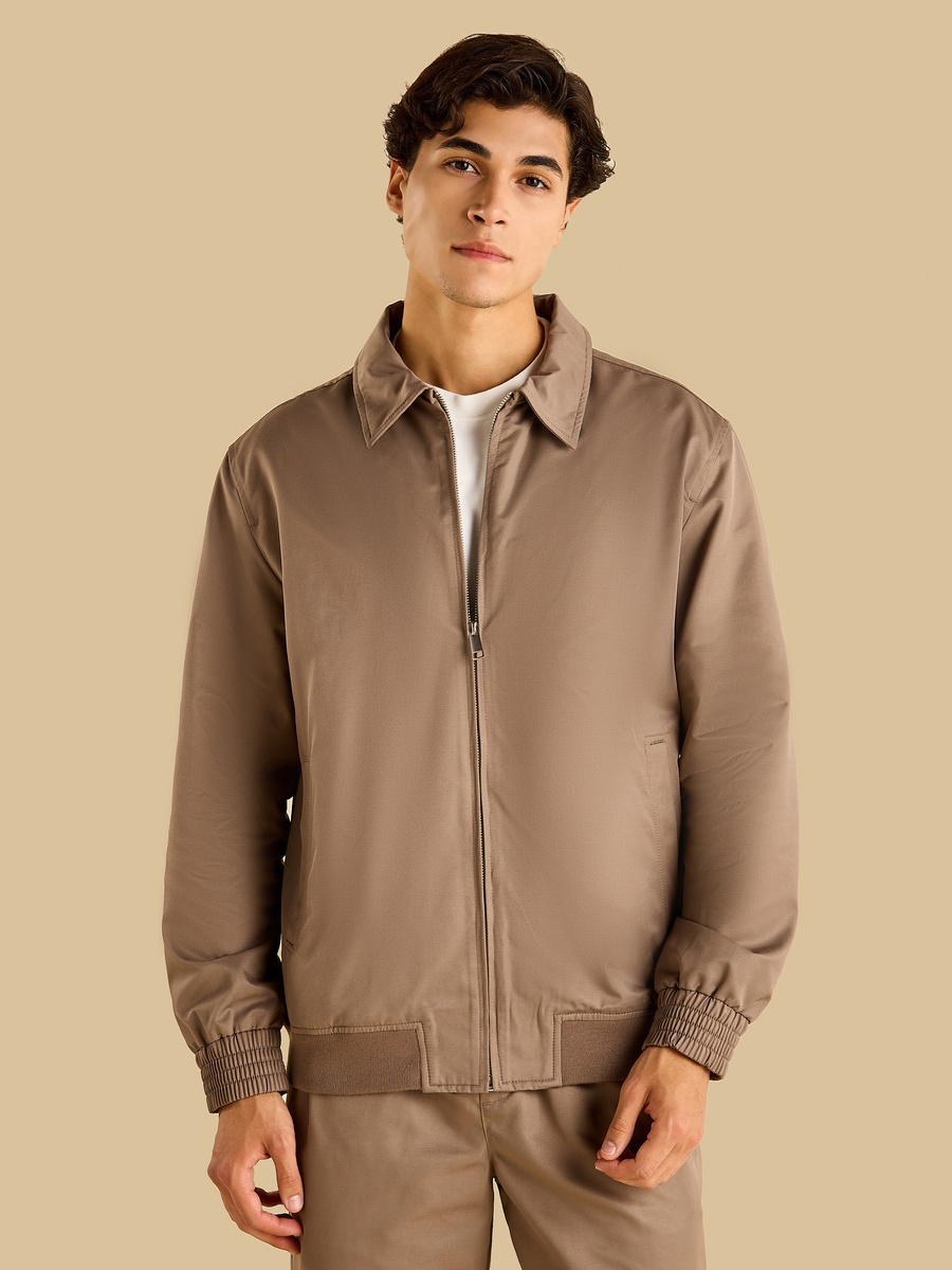 Twill Jacket with Hem Detail