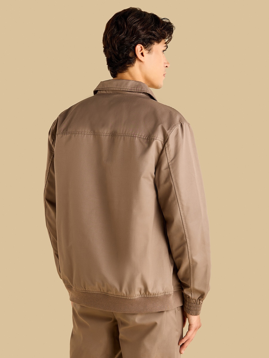 Twill Jacket with Hem Detail