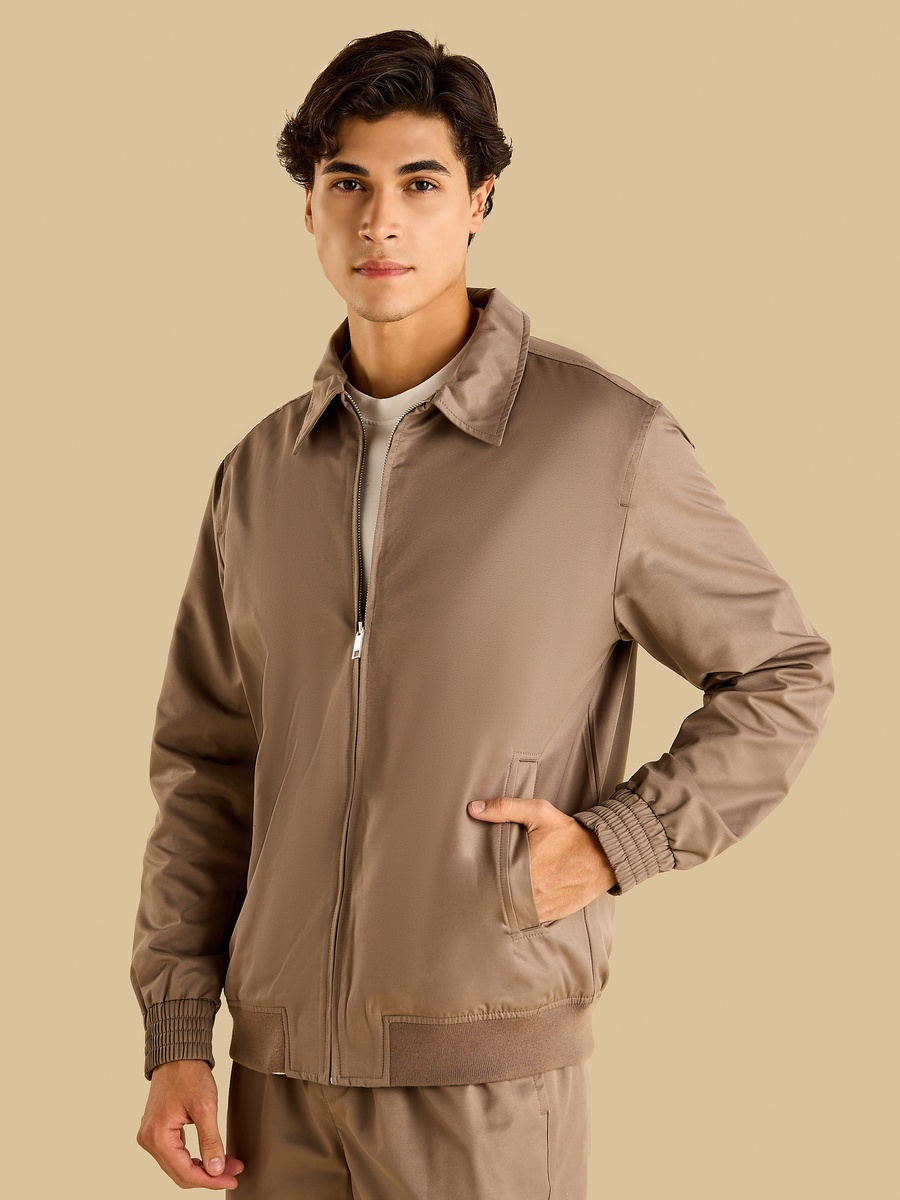 Twill Jacket with Hem Detail