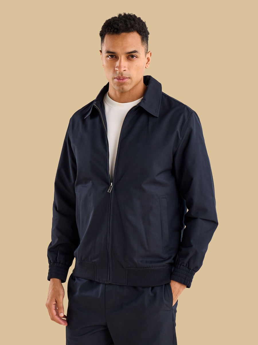 Twill Jacket with Hem Detail