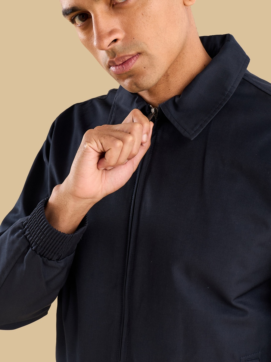 Twill Jacket with Hem Detail