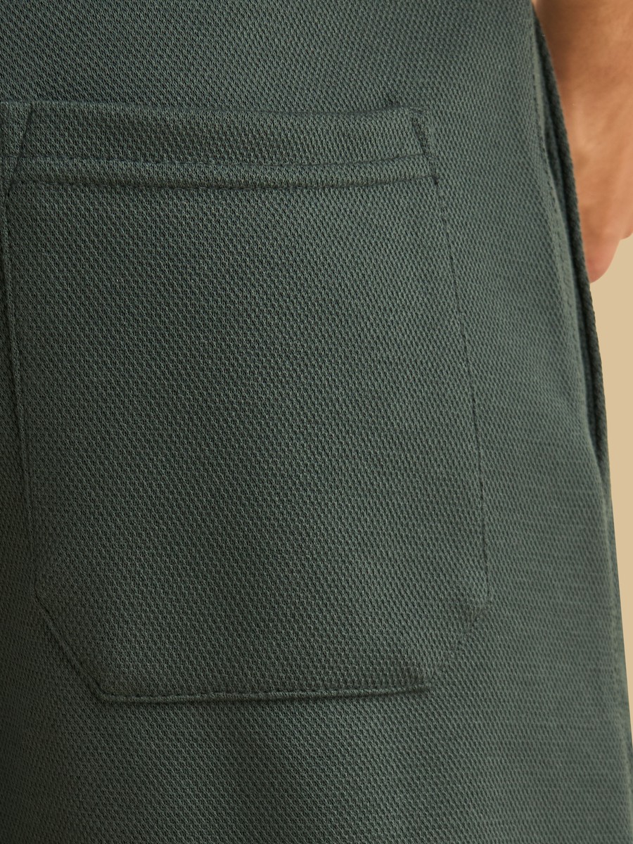 Textured Pique Shorts