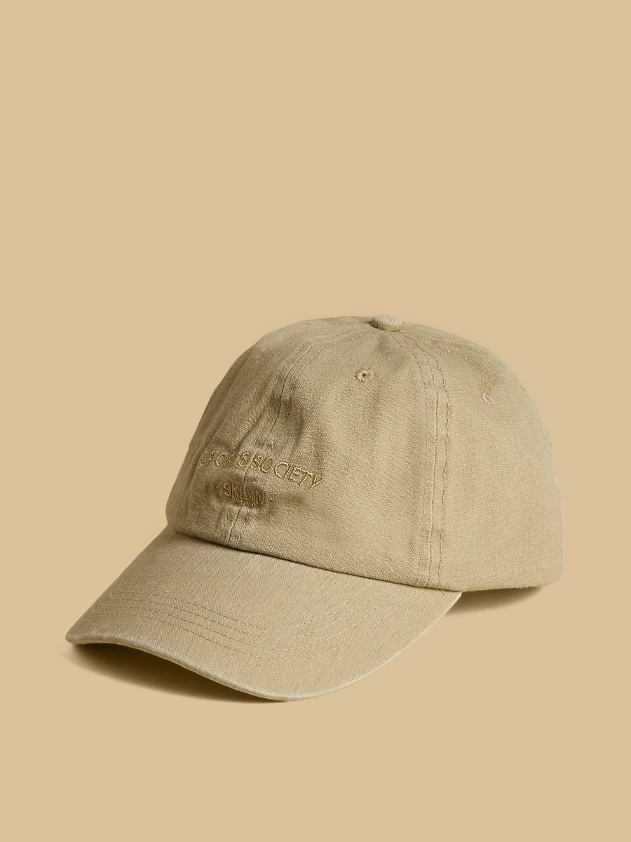 Embroidered Cap with Hook and Loop Strap Closure