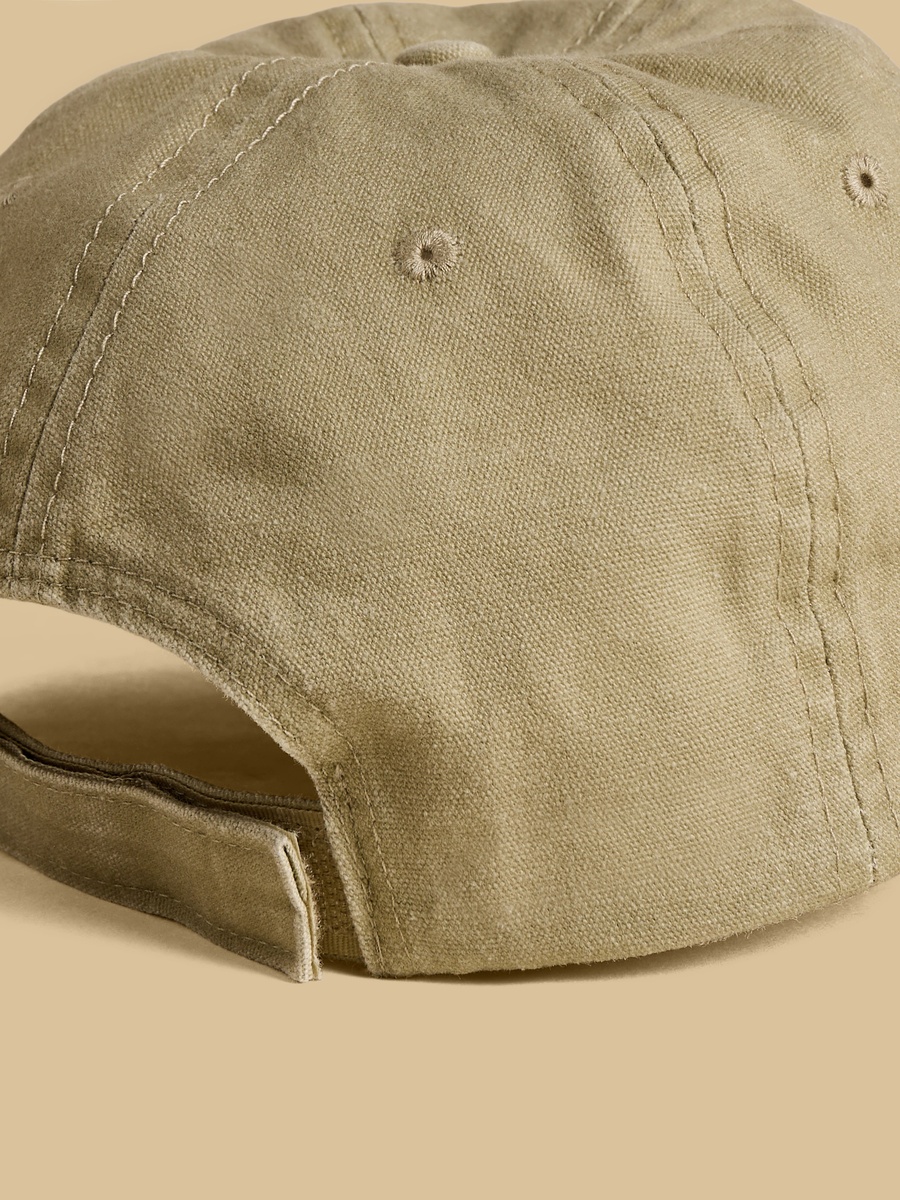 Embroidered Cap with Hook and Loop Strap Closure