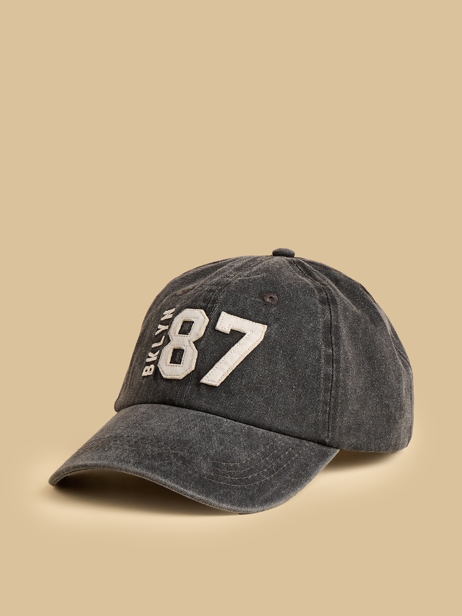 Varsity Embroidered Cap with Buckled Strap Closure